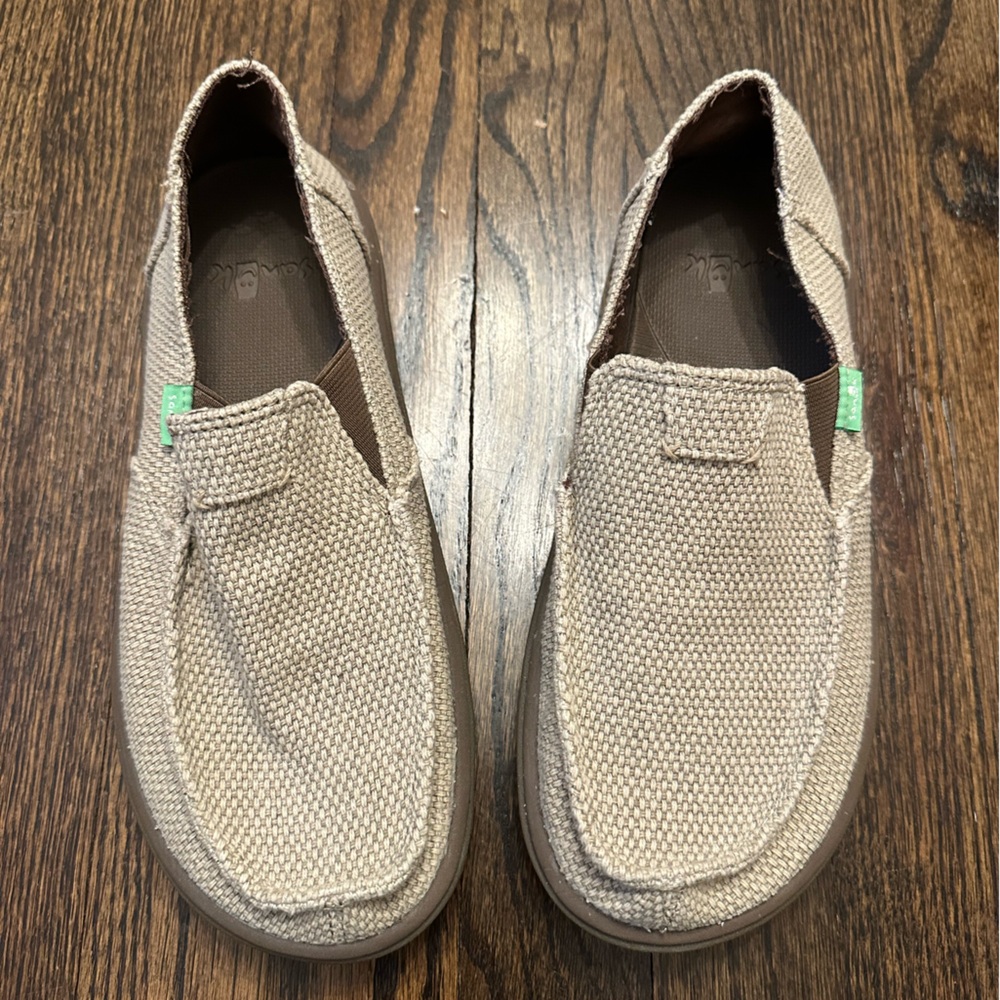 Men Sanuk Canvas Loafers